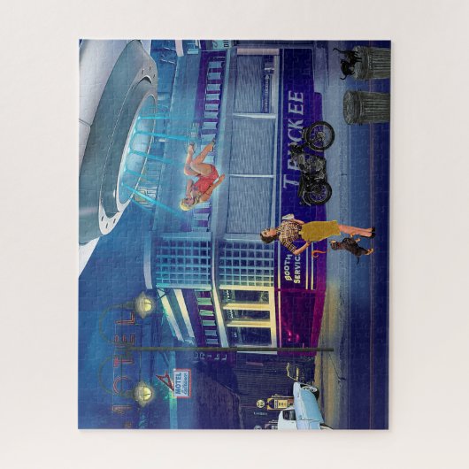 Een nieuwe vliegbegeleider legpuzzel (Verticaal)