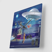 Een nieuwe vliegbegeleider vierkante klok (Hoek)