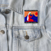 EEN NIEUWE WEG VAN FAITH PRAYERS VOOR JAPAN VIERKANTE BUTTON 5,1 CM (In situ)