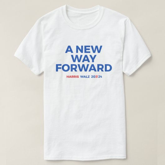 Een nieuwe weg vooruit - Harris Walz 2024 T-shirt (Design voorkant)