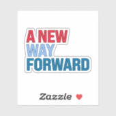 Een nieuwe weg vooruit sticker (Vel)