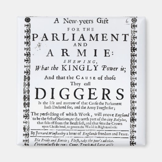 Een nieuwjaarsgeschenk magneet (Voorkant)