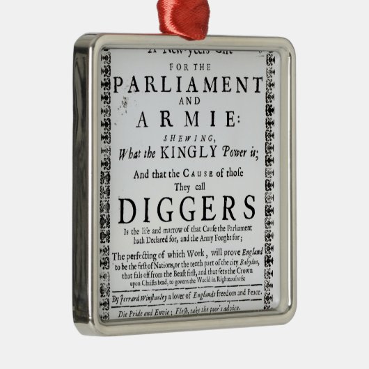 Een nieuwjaarsgeschenk metalen ornament (Rechts)