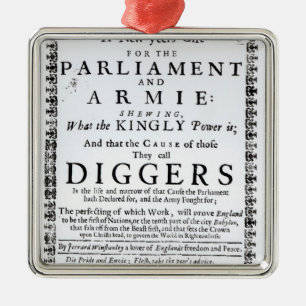 Een nieuwjaarsgeschenk metalen ornament