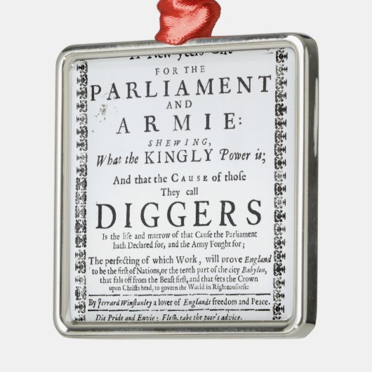 Een nieuwjaarsgeschenk metalen ornament (Links)