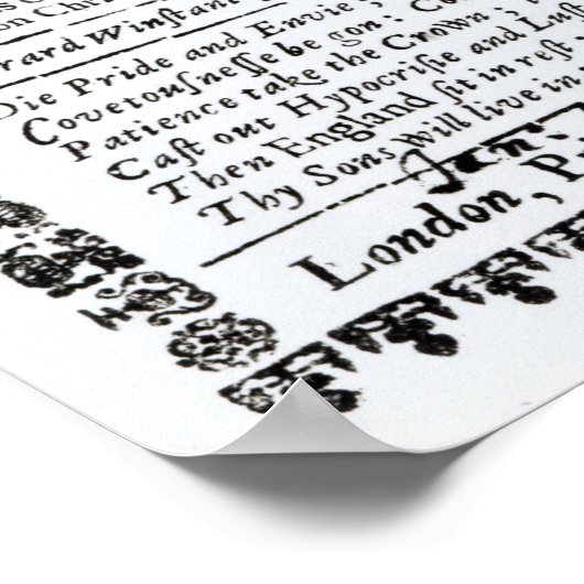 Een nieuwjaarsgeschenk poster (Hoek)