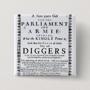 Een nieuwjaarsgeschenk vierkante button 5,1 cm