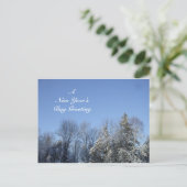 Een nieuwjaarsgroet feestdagenkaart (Staand voorkant)