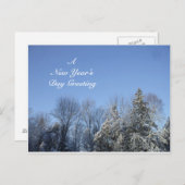 Een nieuwjaarsgroet feestdagenkaart (Voorkant / Achterkant)