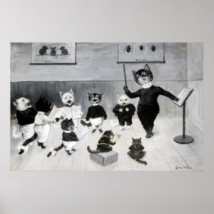 Een Nieuwjaarslied, Louis Wain Poster
