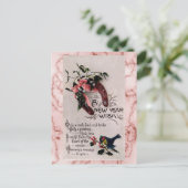 Een nieuwjaarswens feestdagenkaart (Staand voorkant)