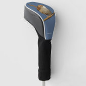 Een nieuwsgierig Bewick's Wren in de boom Golfheadcover (Schuin)