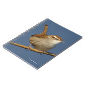 Een nieuwsgierig Bewick's Wren in de boom Notitieboek (Linkerzijde)