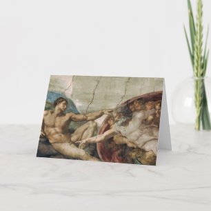 Een nieuwsgierige god. Christmas Feestdagen Kaart