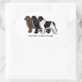 Eén nieuwtje is nooit genoeg ovale sticker (Tas)