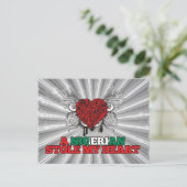 Een Nigeriaanse stole mijn hart Briefkaart (Staand voorkant)