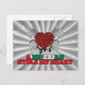 Een Nigeriaanse stole mijn hart Briefkaart (Voorkant / Achterkant)
