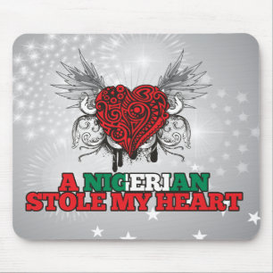 Een Nigeriaanse stole mijn hart Muismat
