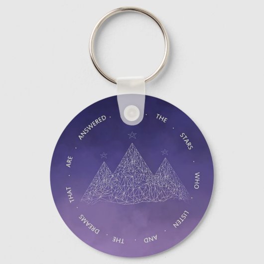 EEN NIGHTCOURT-SLEUTELHANGER VOOR ACOTAR-VANNEN SLEUTELHANGER (Voorkant)