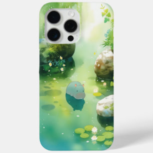 Een nijlpaard oase van kalmte iPhone 15 pro max hoesje