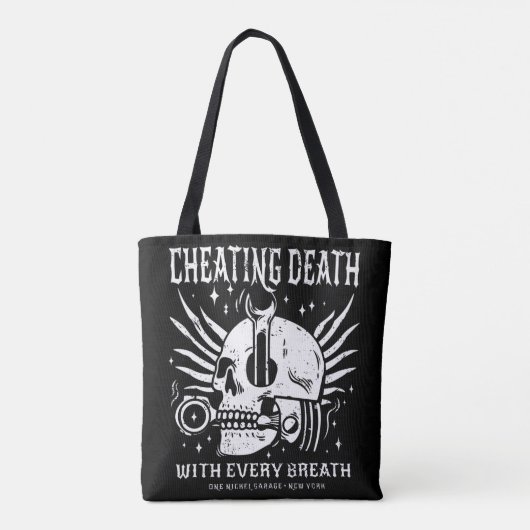 Eén nikkel-garage/Franse Canvas tas (Achterkant)