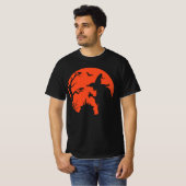 Een nikkel garage / heks silhouet T-shirt (Voorkant volledig)