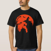 Een nikkel garage / heks silhouet T-shirt (Voorkant)