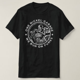 Eén nikkelarage / we lopen op een pomp t-shirt