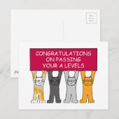 Een niveau doorgeven Gefeliciteerd Briefkaart (Voorkant / Achterkant)