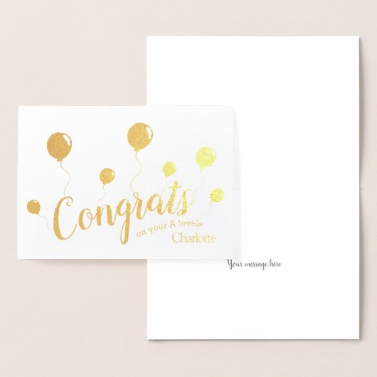 Een niveau felicitatiekaart folie kaarten (Display)