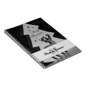 Een nobel monogram Merry Kerstmis personaliseren! Notitieboek (Rechterzijde)