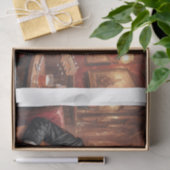 Een nobele doberman hond spelen gitaar in een pub tissuepapier (Geschenk)