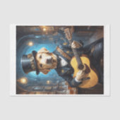 Een nobele Labrador hond spelen gitaar - Tissuepapier (Voorkant)