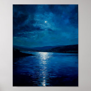 Een Nocturne Symfonie van Maneschijn Poster