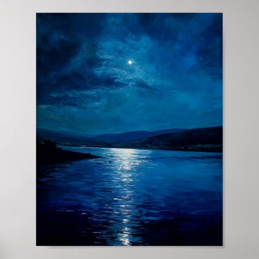 Een Nocturne Symfonie van Maneschijn Poster (Voorkant)