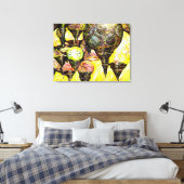 Een nog groter idee van kleur canvas afdruk (Insitu (Slaapkamer))