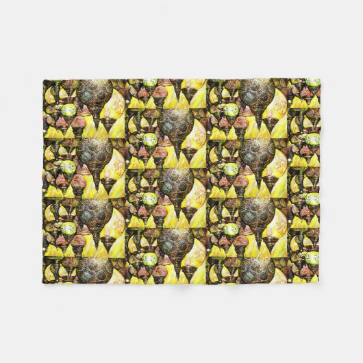 Een nog groter idee van kleur fleece deken (Voorkant (Horizontaal))