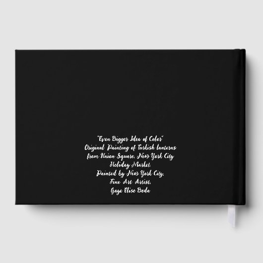 Een nog groter idee van kleur gastenboek (Achterkant)