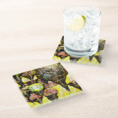 Een nog groter idee van kleur glazen onderzetter (Schuin)