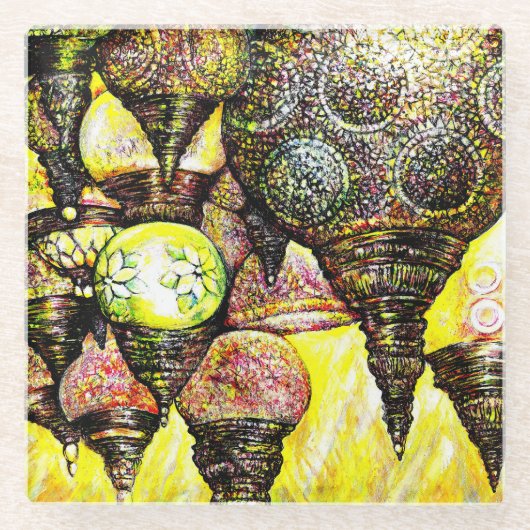 Een nog groter idee van kleur glazen onderzetter (Voorkant)