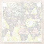 Een nog groter idee van kleur glazen onderzetter (Achterkant)