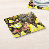 Een nog groter idee van kleur kartonnen onderzetters (Schuin)