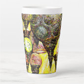 Een nog groter idee van kleur latte mok (Voorkant)