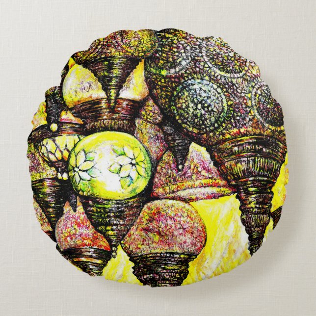 Een nog groter idee van kleur rond kussen (Voorkant)