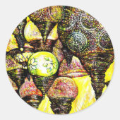 Een nog groter idee van kleur ronde sticker (Voorkant)