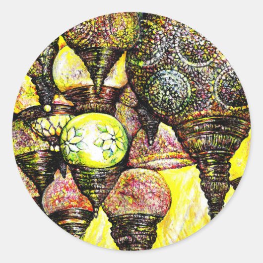 Een nog groter idee van kleur ronde sticker (Voorkant)