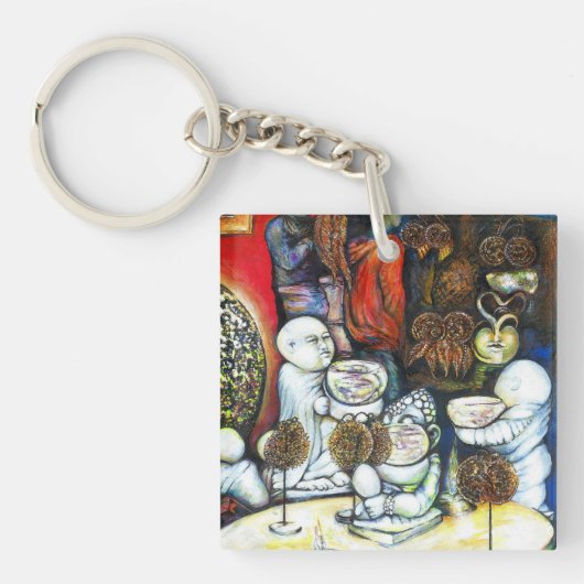 Een nog groter idee van kleur sleutelhanger (Voorkant)