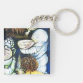 Een nog groter idee van kleur sleutelhanger (Achterkant)