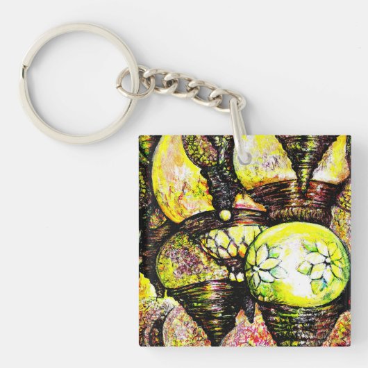 Een nog groter idee van kleur sleutelhanger (Voorkant)