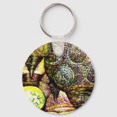 Een nog groter idee van kleur sleutelhanger (Achterkant)